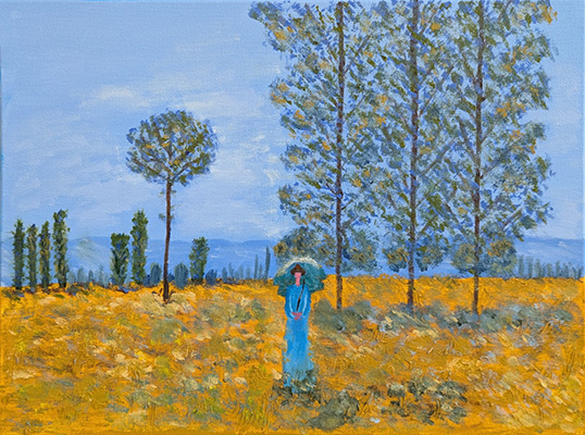 Under The Poplars (Monet Inspired) - Trudy Jones